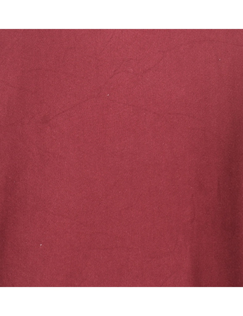 Champion Plain Maroon Sweatshirt - M