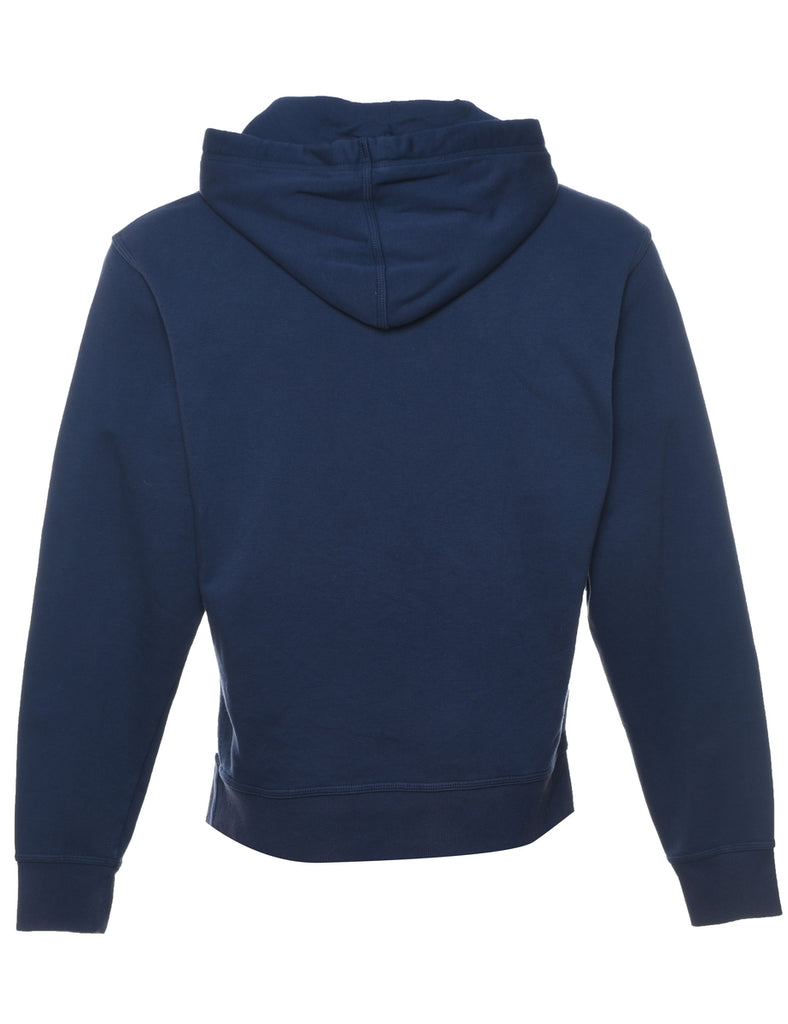 Champion Printed Navy & Yellow Hoodie - M