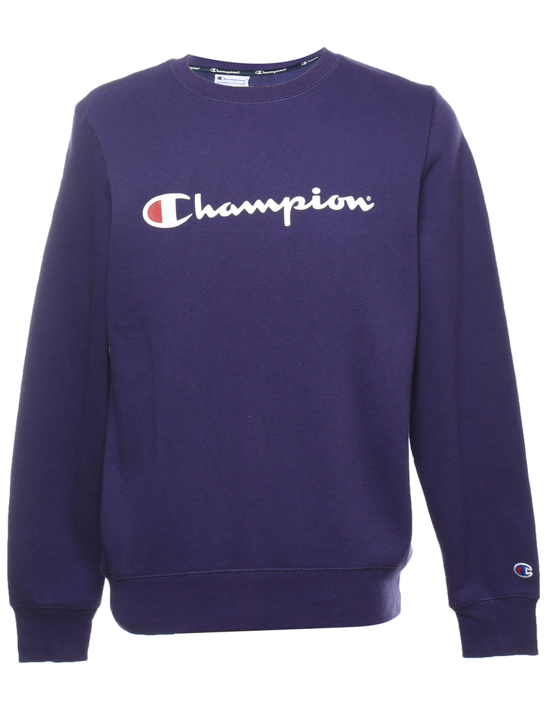 Champion Purple Printed Sweatshirt - M
