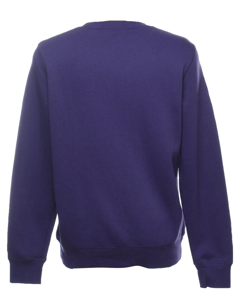 Champion Purple Printed Sweatshirt - M