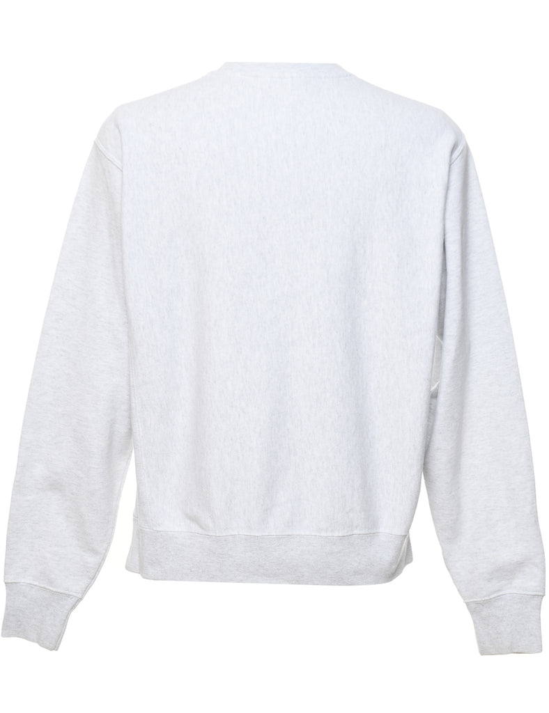 Champion Reverse Weave Georgia Bulldogs Light Grey & Red Printed Sweatshirt - M