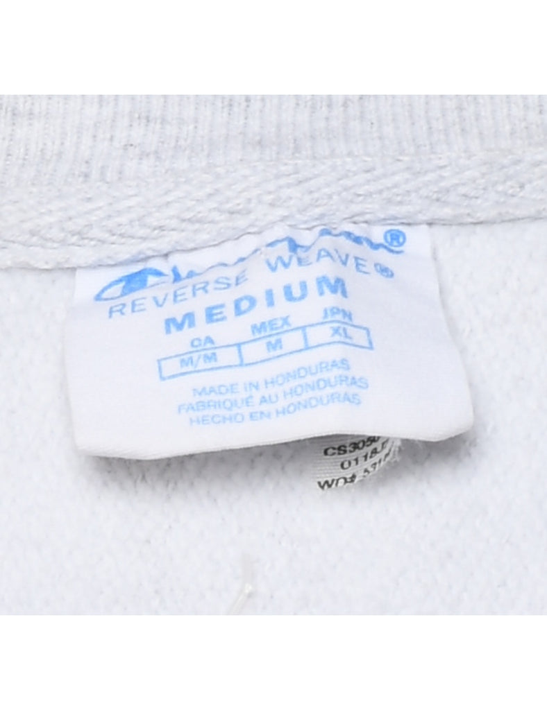 Champion Reverse Weave Georgia Bulldogs Light Grey & Red Printed Sweatshirt - M