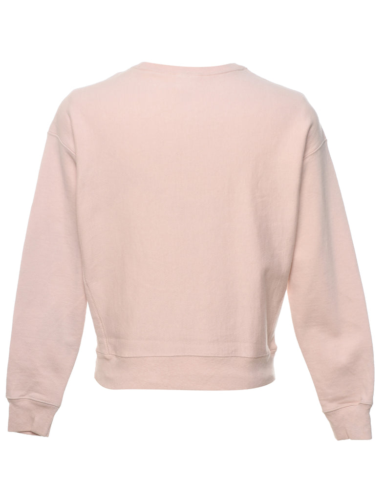 Champion Reverse Weave Plain Pale Pink Sweatshirt - L