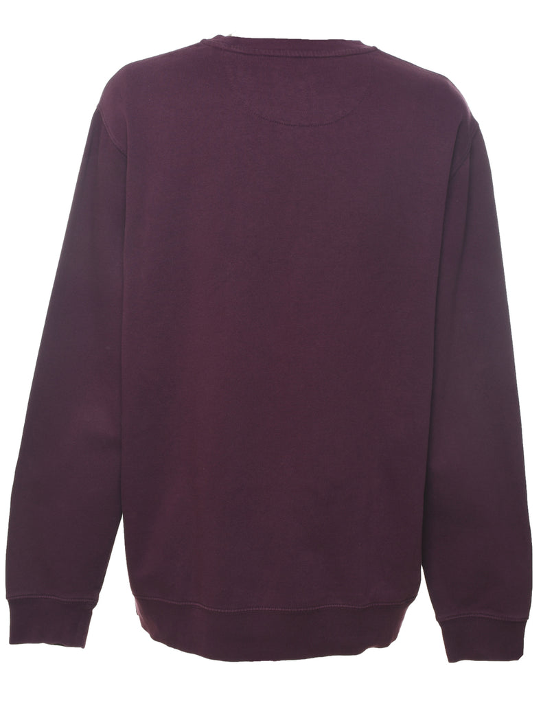 Chaps Plum Plain Sweatshirt - XL