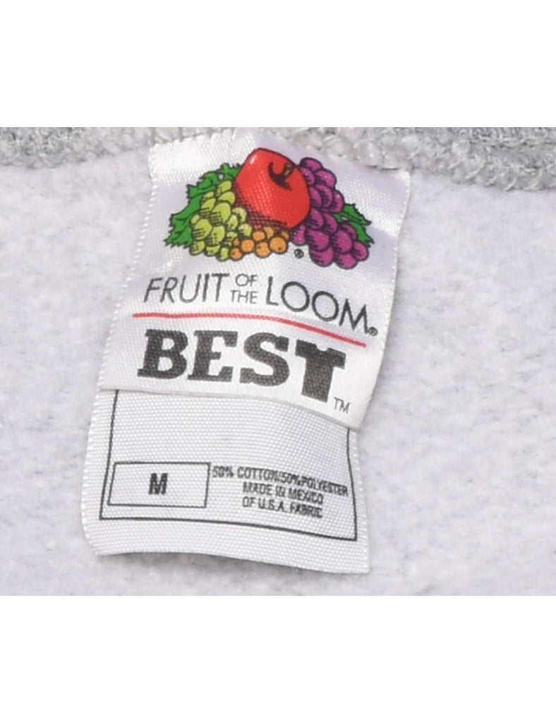 Cheers Boston Printed Light Grey Sweatshirt - M