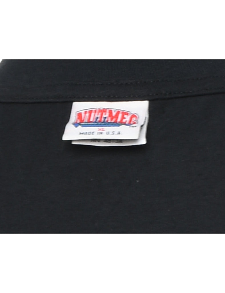 Chicago Black Printed T-shirt - XL