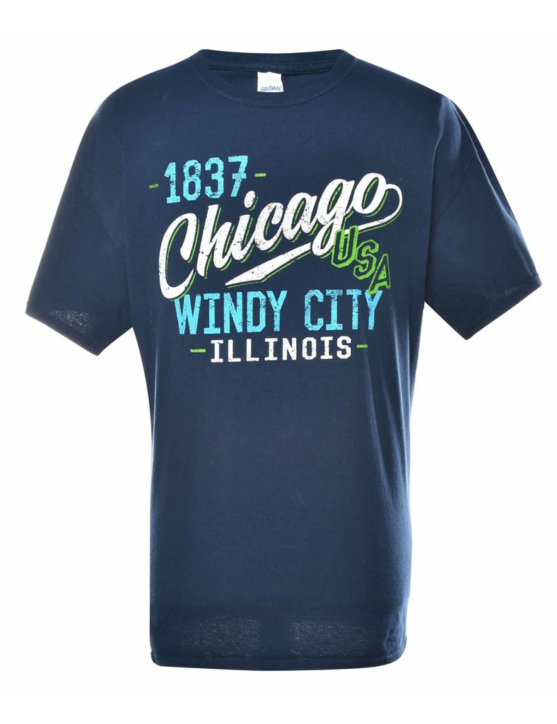 Chicago Illinois Printed T-shirt - XL