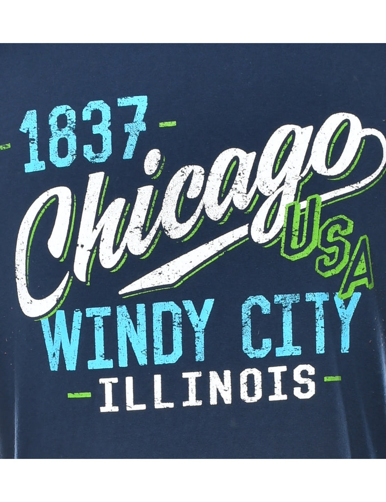 Chicago Illinois Printed T-shirt - XL