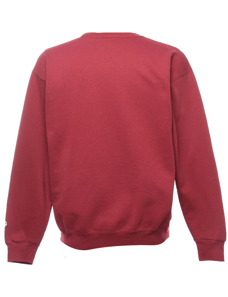 Classic Maroon Champion Plain Sweatshirt - M