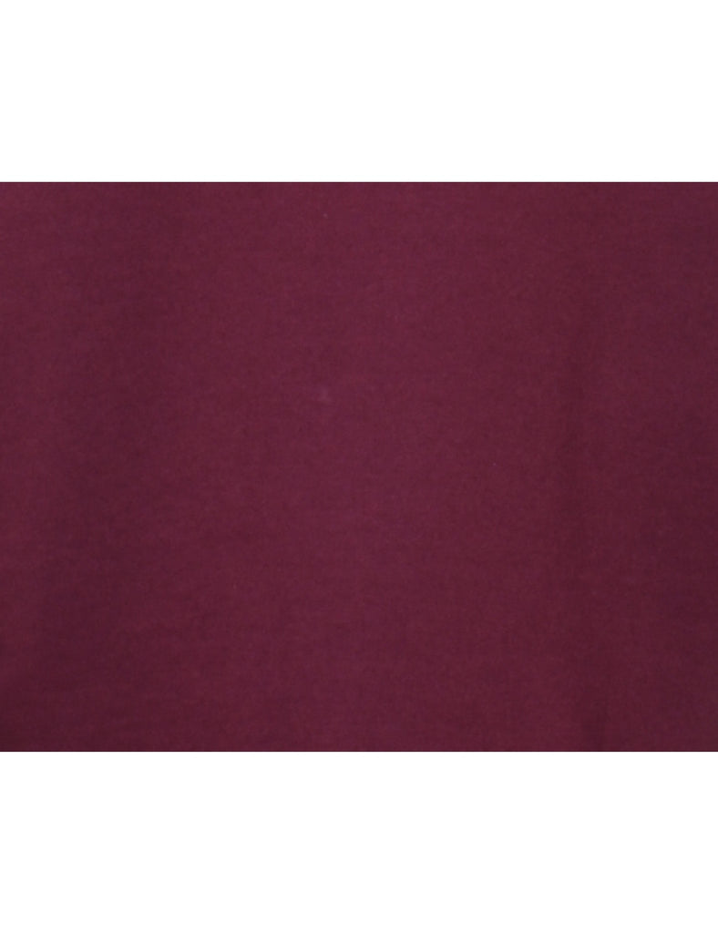 Classic Maroon Champion Plain Sweatshirt - M