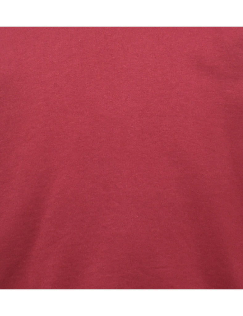 Classic Maroon Champion Plain Sweatshirt - M