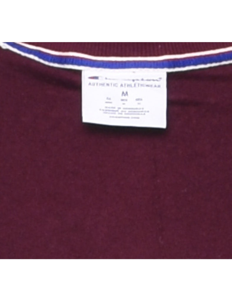 Classic Maroon Champion Plain Sweatshirt - M