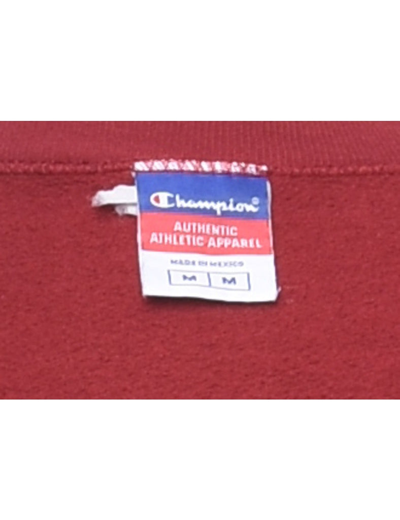 Classic Maroon Champion Plain Sweatshirt - M