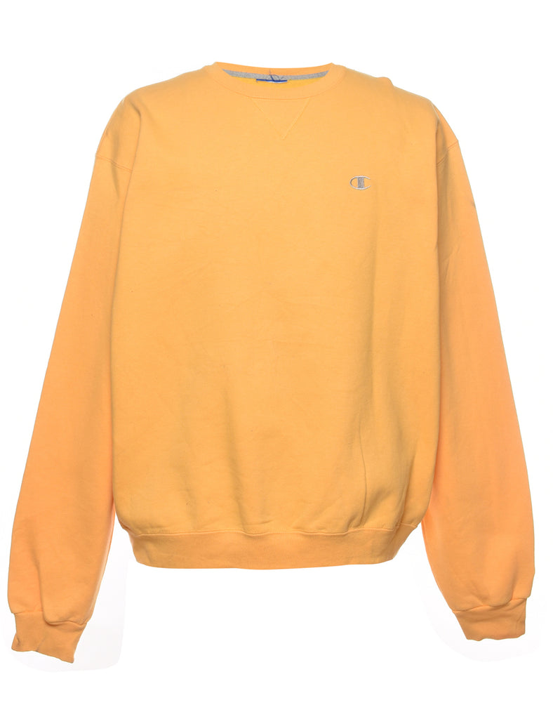 Classic Plain Mustard Champion Sweatshirt - L