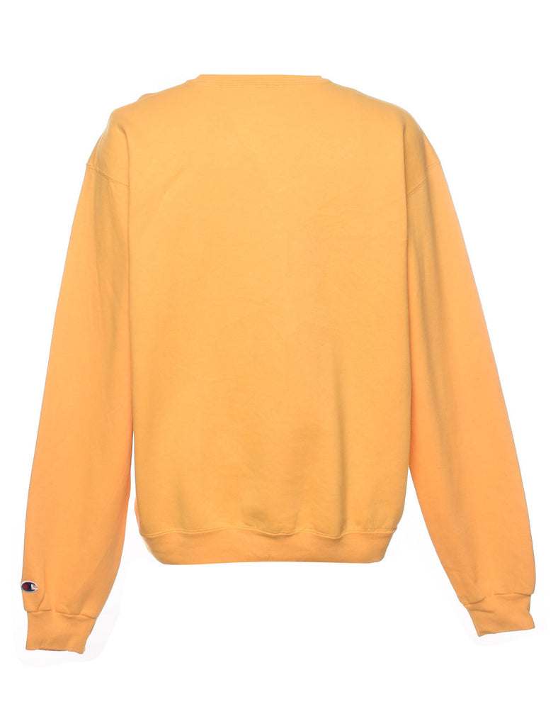 Classic Plain Mustard Champion Sweatshirt - L
