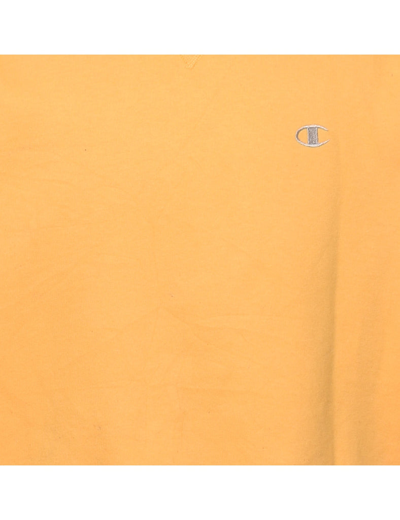 Classic Plain Mustard Champion Sweatshirt - L