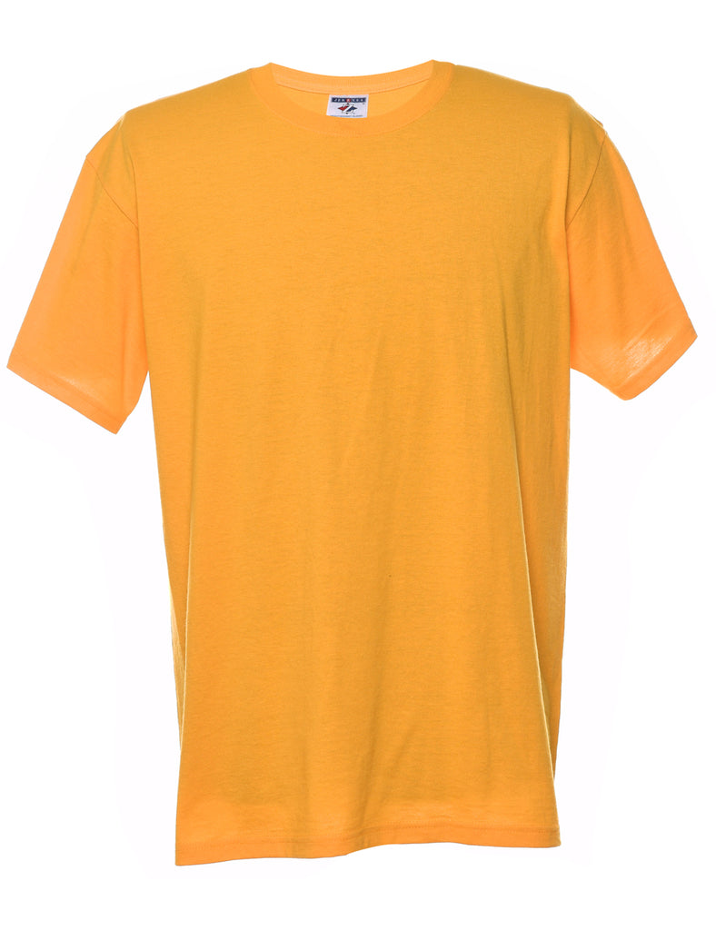 Classic Yellow Plain T-Shirt - L
