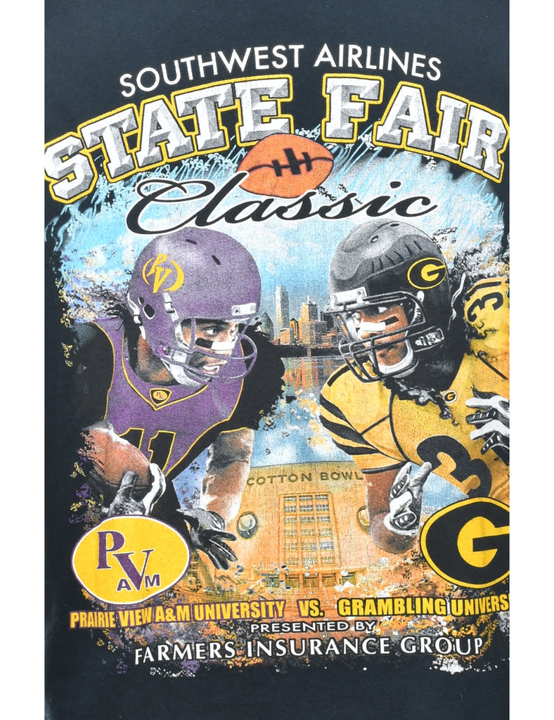 College Football Printed T-shirt - M