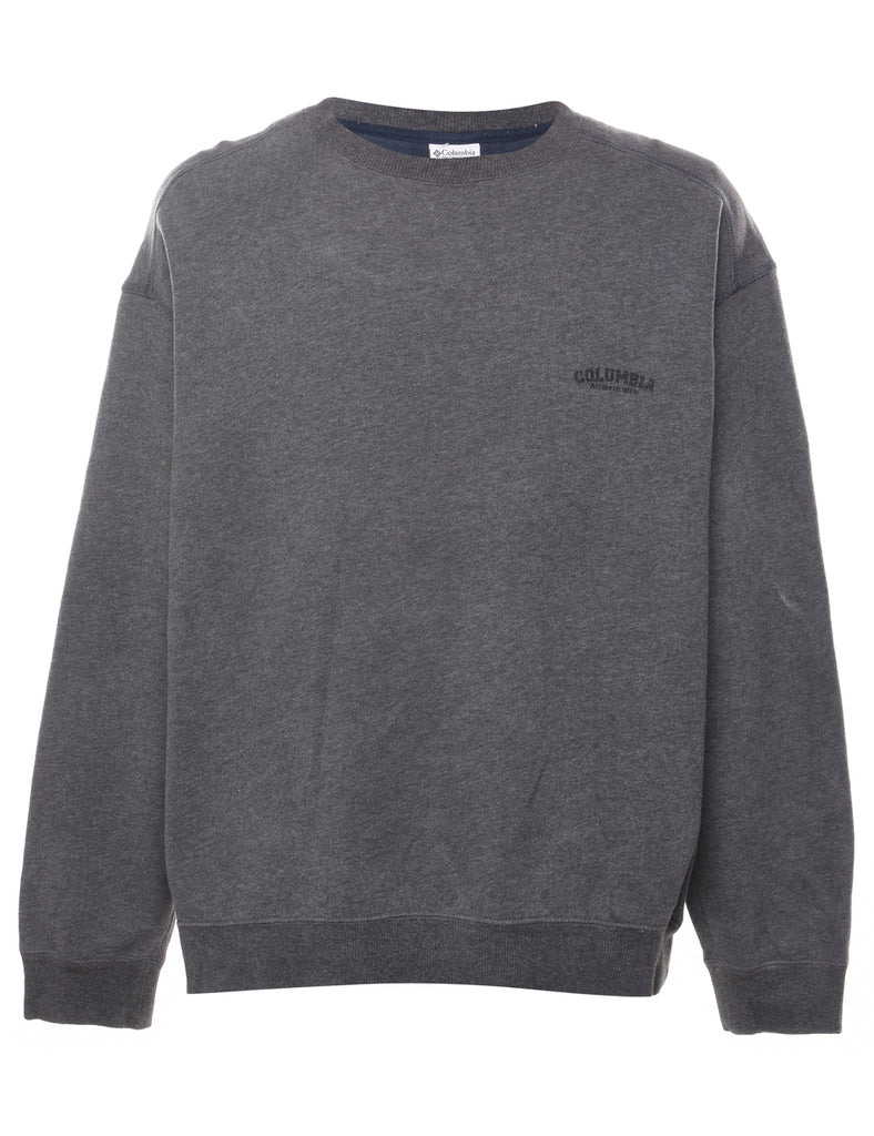 Columbia Plain Grey Round-Neck Sweatshirt - XL