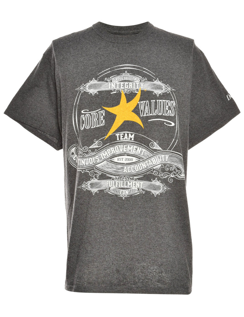 Core Values Team Printed T-shirt - L