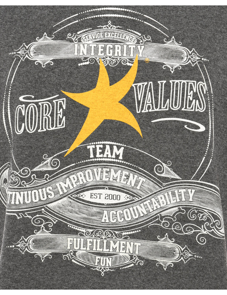 Core Values Team Printed T-shirt - L