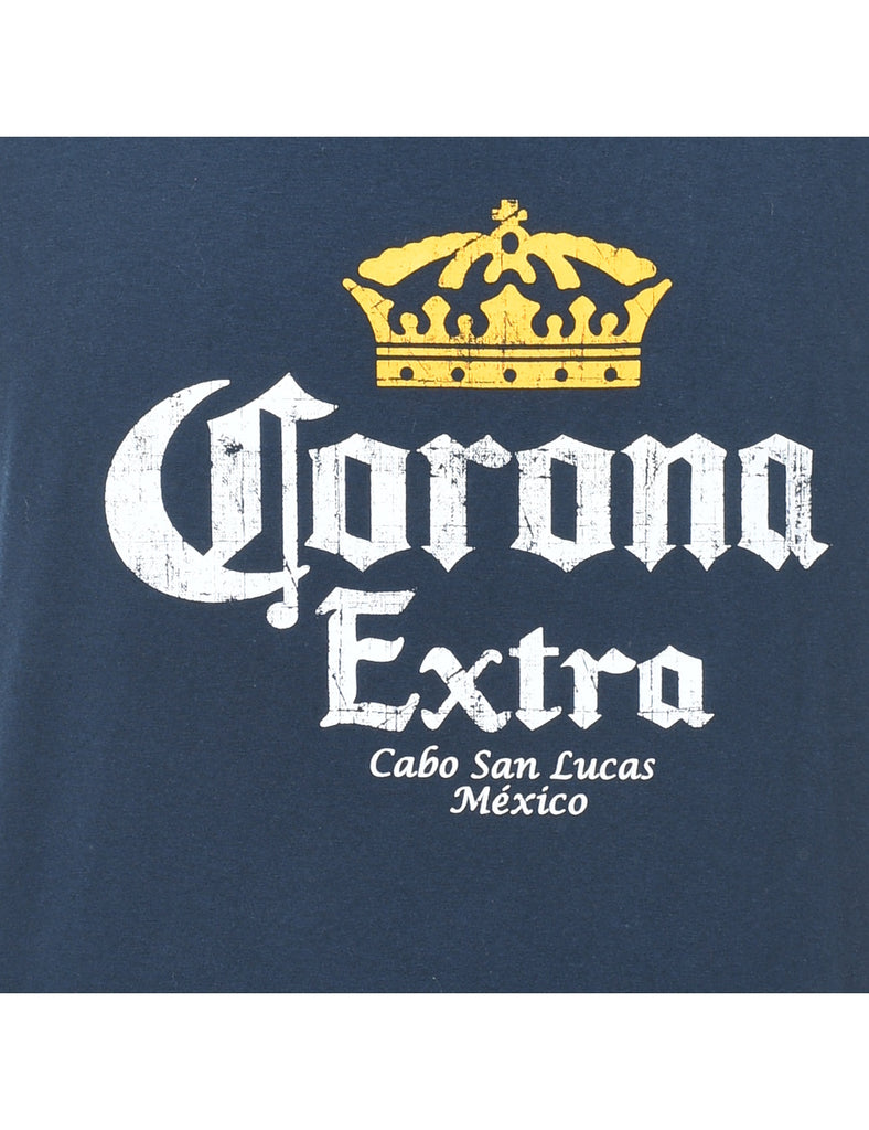 Corona Extra Print Yellow & Navy Vest - L