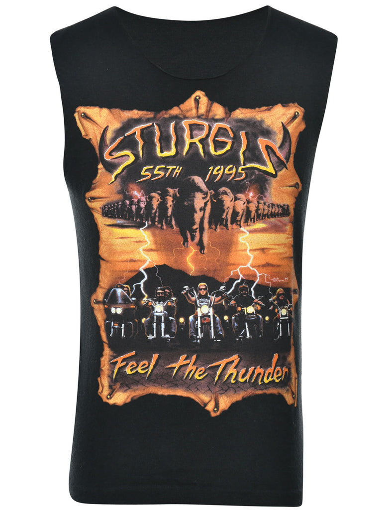 Customised Sturgis Feel The Thunder Vest - M