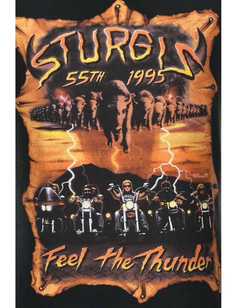 Customised Sturgis Feel The Thunder Vest - M