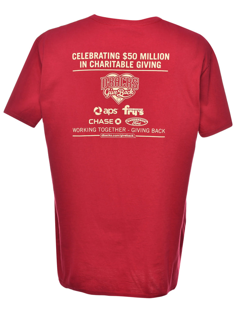 D Backs Printed T-shirt - XL