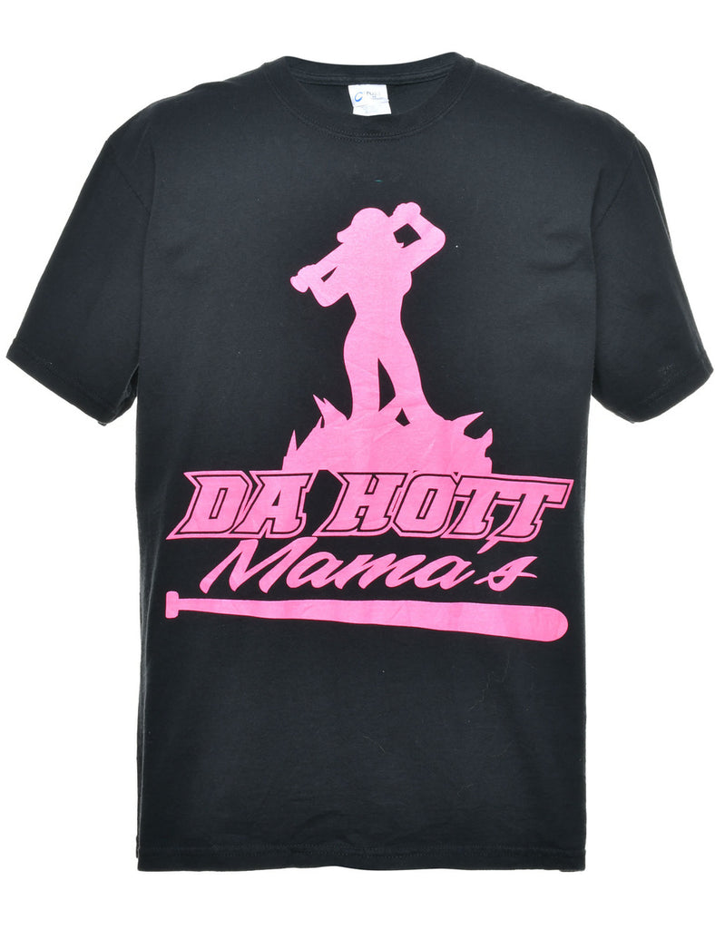 Da Hott Mama's Printed T-shirt - L
