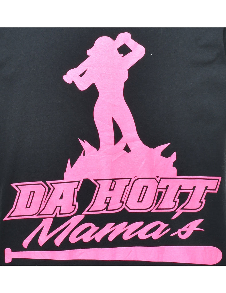 Da Hott Mama's Printed T-shirt - L