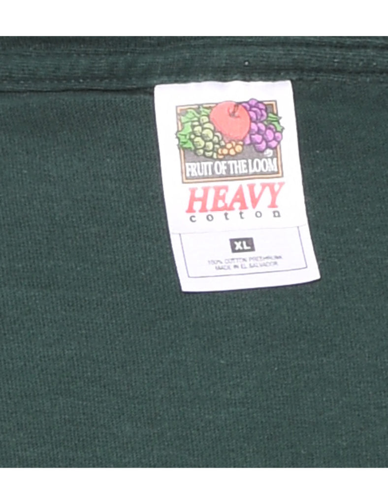 Dark Green Alret Nunavut Printed T-shirt - XL