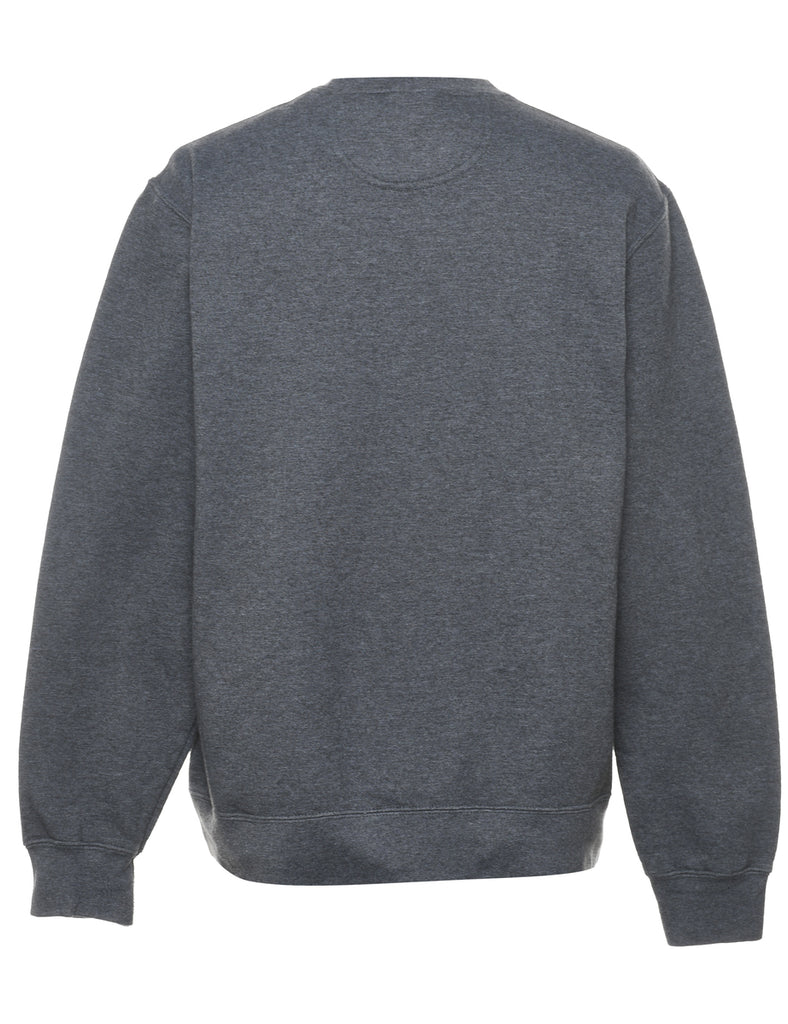 Dark Grey Literally Freezing Printed Sweatshirt - M