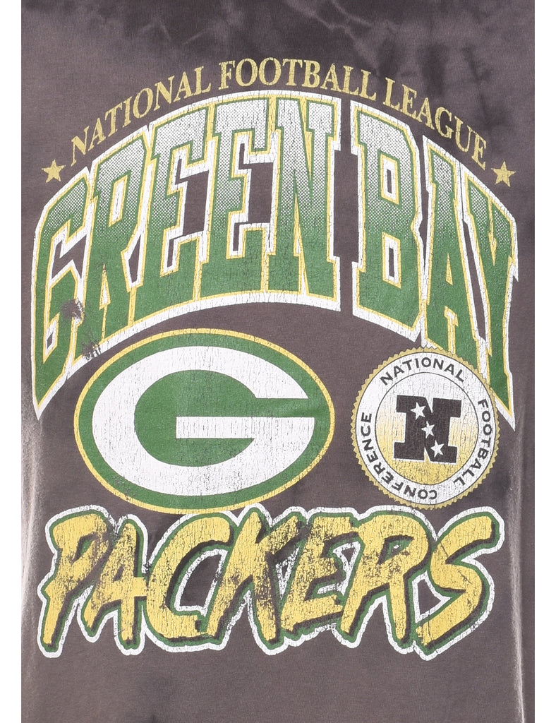 Dark Grey NFL Green Bay Packers Tie Dye Sports T-shirt - M