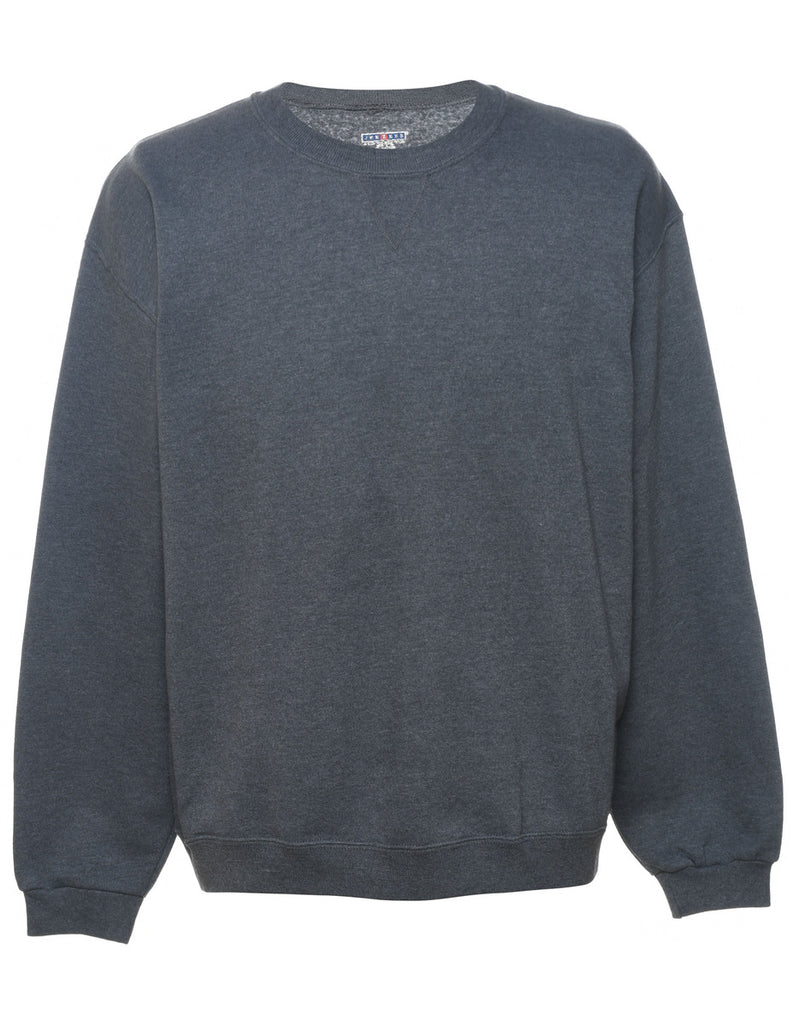 Dark Grey Plain Sweatshirt - L