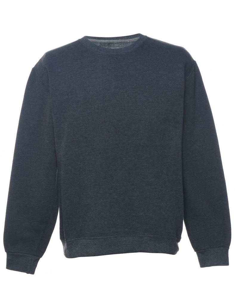 Dark Grey Plain Sweatshirt - M