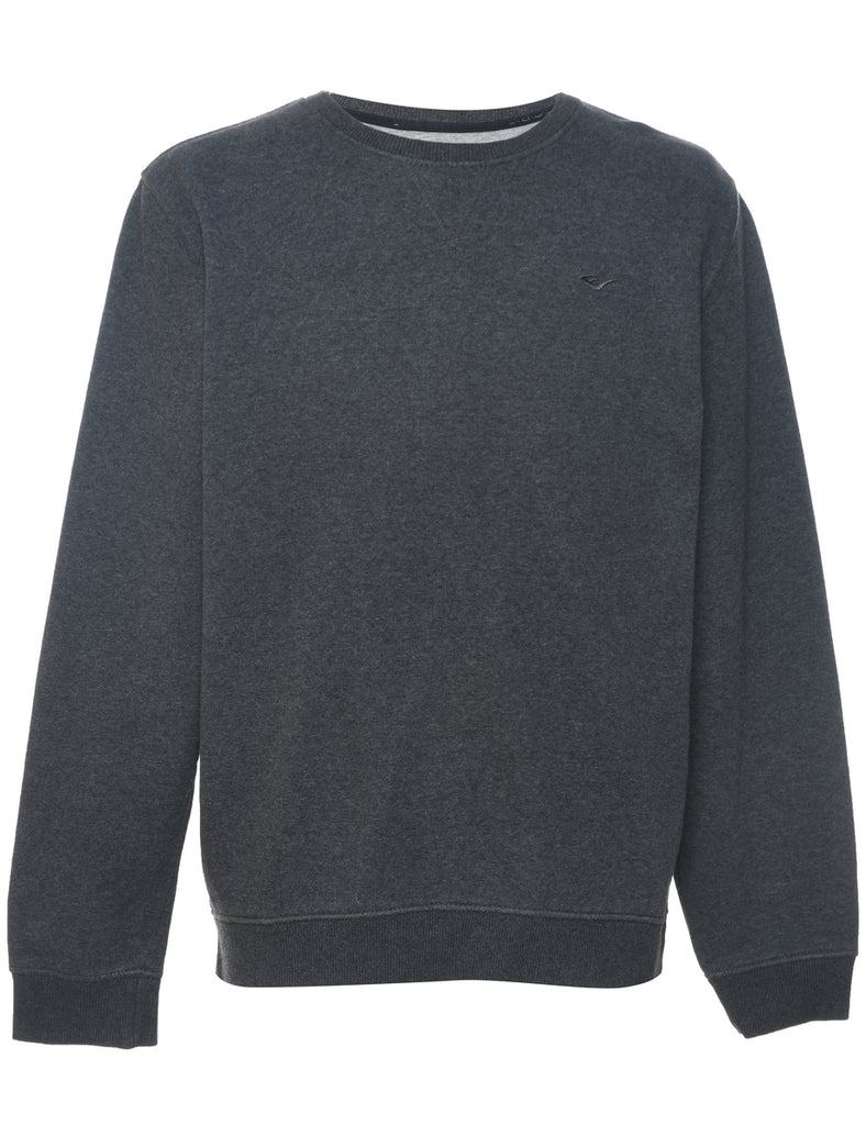 Dark Grey Plain Sweatshirt - L