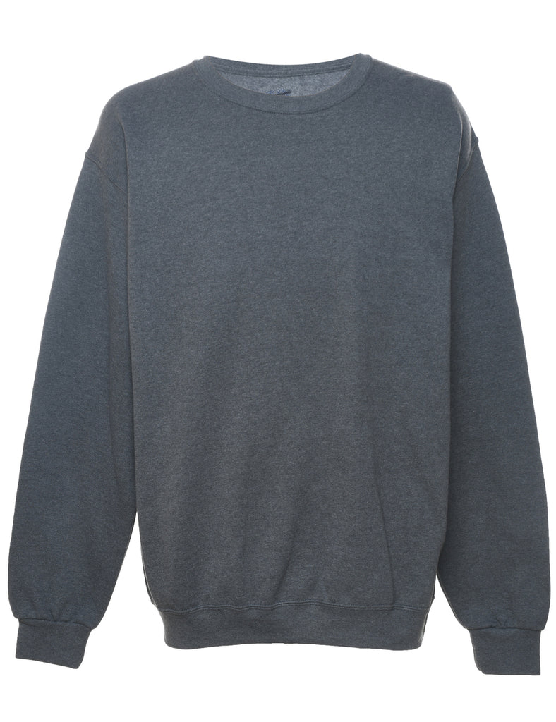 Dark Grey Plain Sweatshirt - L