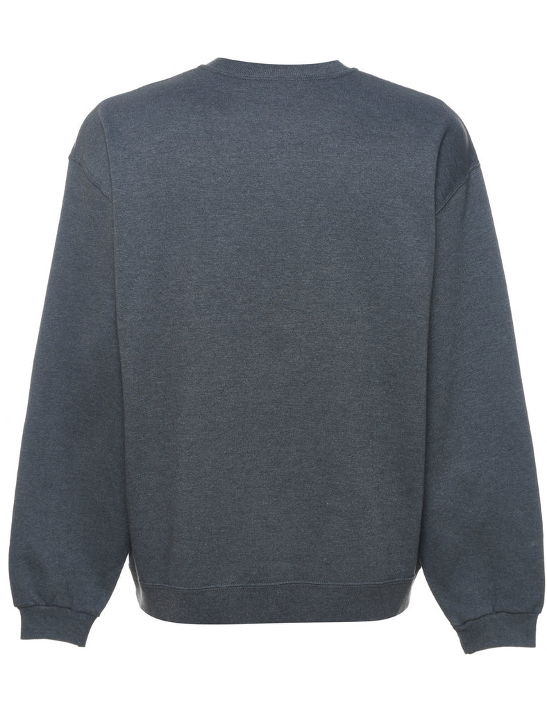 Dark Grey Plain Sweatshirt - L