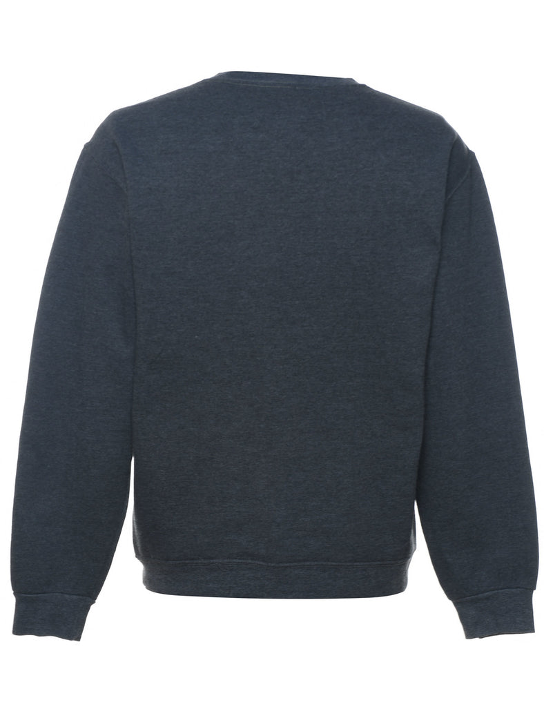Dark Grey Plain Sweatshirt - M