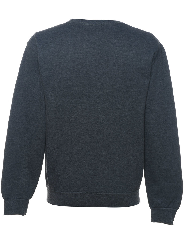 Dark Grey Plain Sweatshirt - S