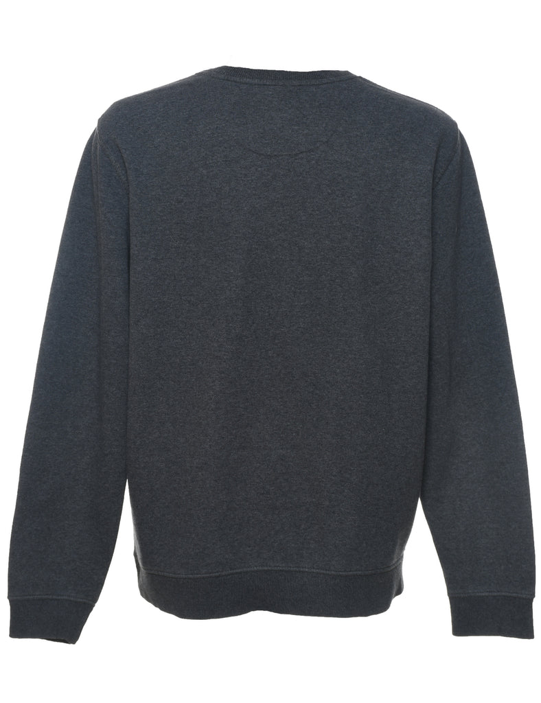 Dark Grey Plain Sweatshirt - L