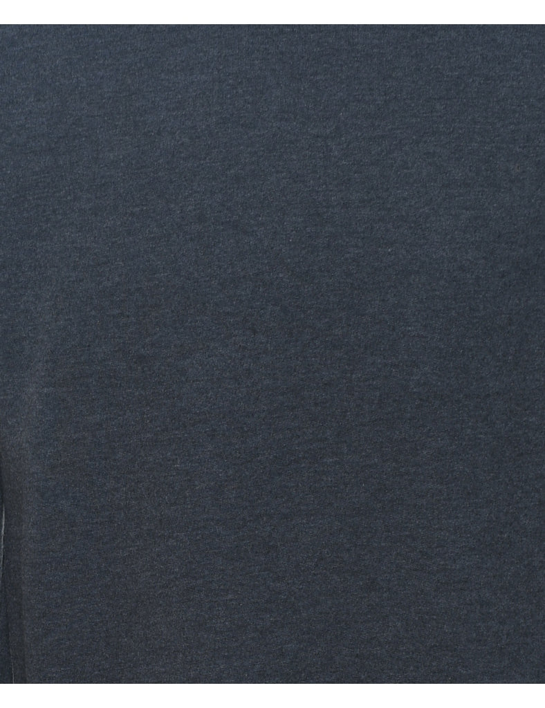 Dark Grey Plain Sweatshirt - M