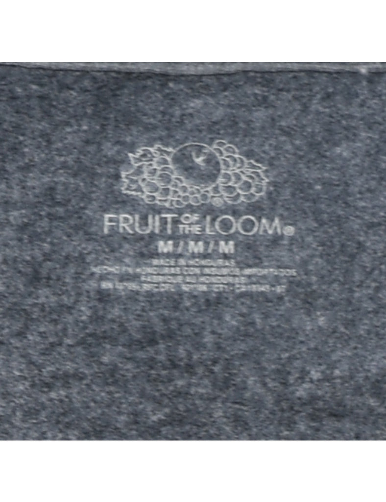 Dark Grey Plain Sweatshirt - M