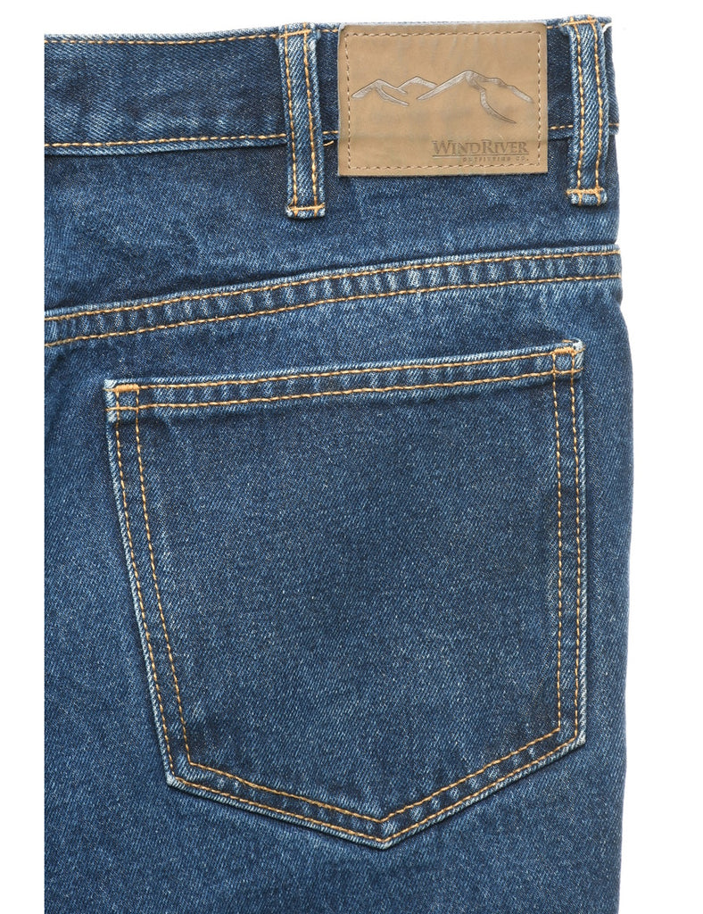 Dark Wash Straight Fit Jeans - W34 L30