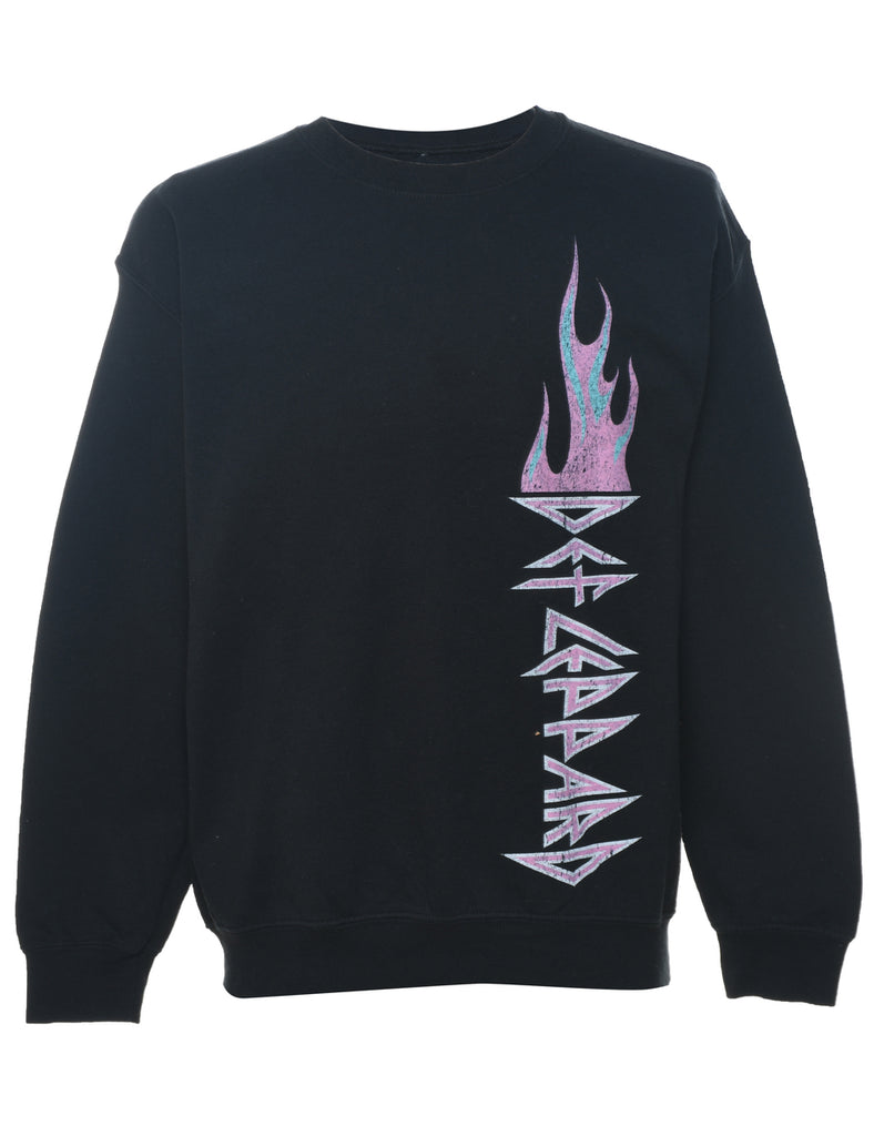 Def Leppard Printed Sweatshirt - M