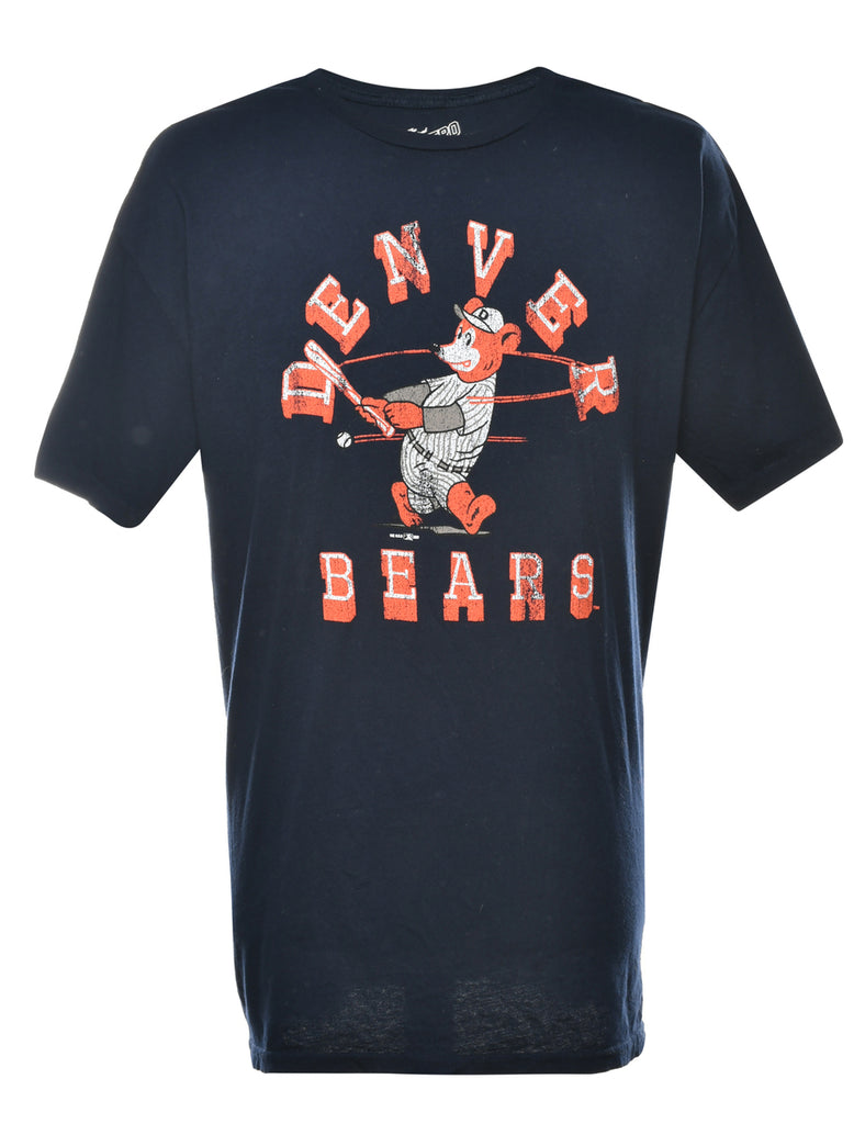 Denver Bears Baseball Printed T-shirt - XL