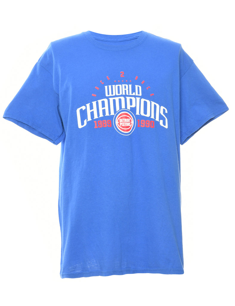 Detroit Pistons World Champions Printed T-shirt - M