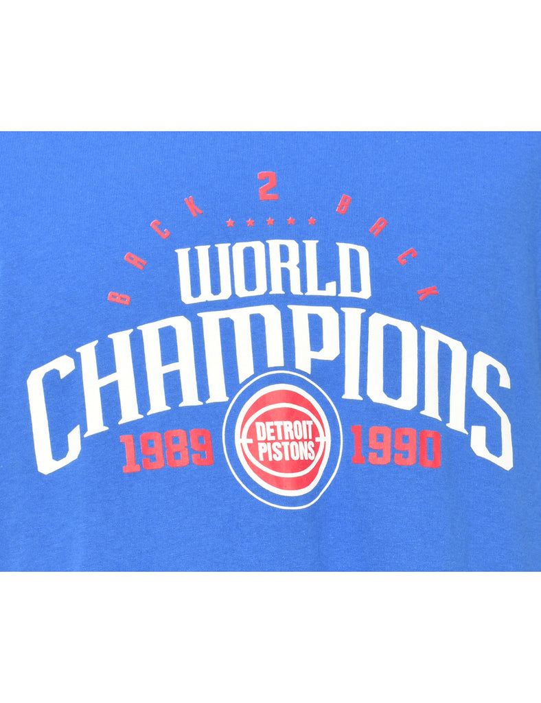 Detroit Pistons World Champions Printed T-shirt - M
