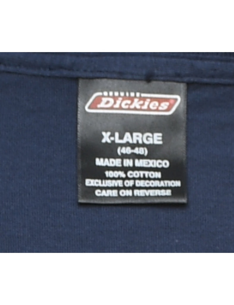 Dickies Navy Printed T-shirt - XL